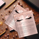 Eyelash Extension Liability Waiver Sparkly Pink1 Flyer<br><div class="desc">Presenting the "Eyelash Extension Liability Waiver Sparkly Pink Flyer" from Zazzle, a perfect blend of essential function and captivating design. This flyer is an indispensable tool for beauty professionals specializing in eyelash extensions, providing a stylish yet practical solution for managing client consent and liability waivers. The flyer dazzles with a...</div>