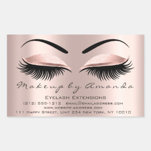 Eyelash Extension Makeup Beauty Rose Microblading Sticker