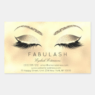 Eyelash Extension Makeup Beauty Salon Glam Glitter Sticker