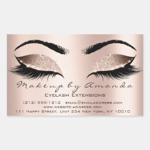 Eyelash Extension Makeup Beauty Salon Microblading Sticker