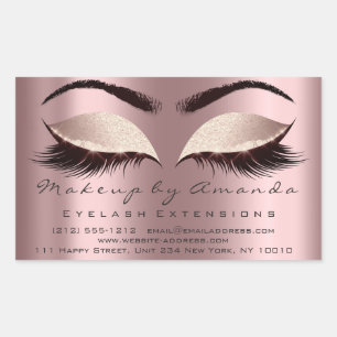 Eyelash Extension Makeup Beauty Salon Spark Rose Sticker