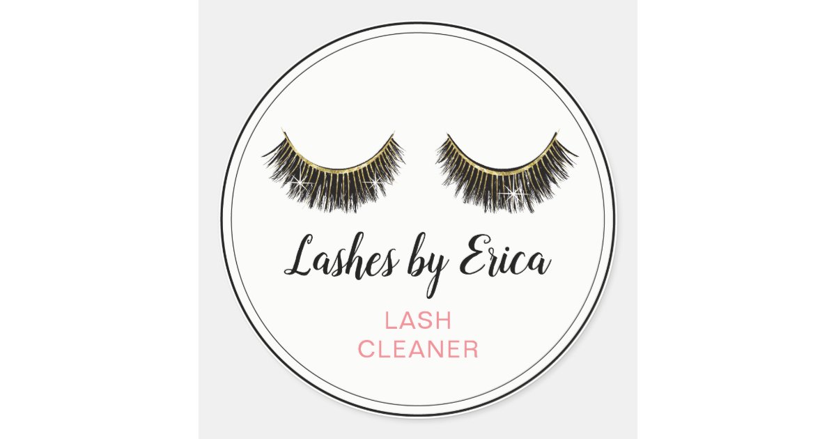 Eyelash Extensions Lash Cleaner Classic Round Sticker Zazzle