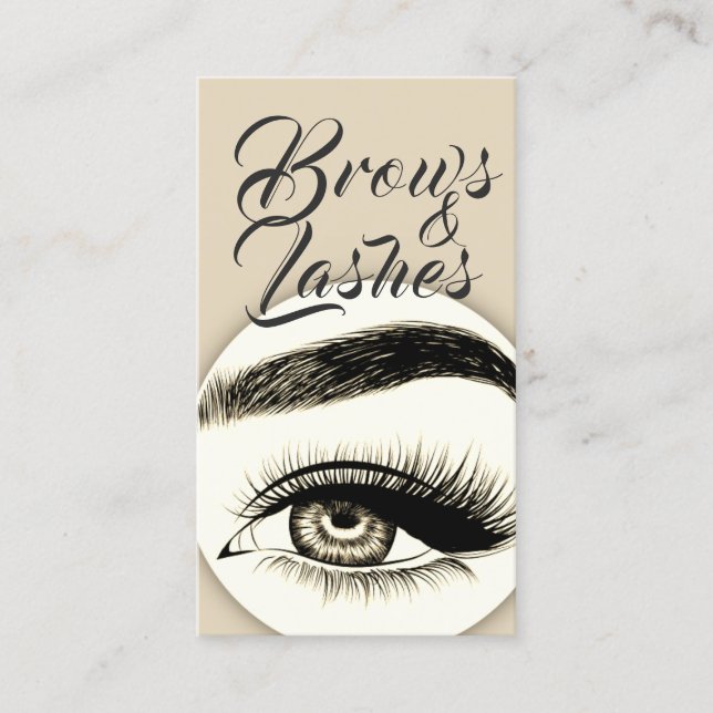 Eyelash Extensions Salon de beauté Carte de visite (Devant)