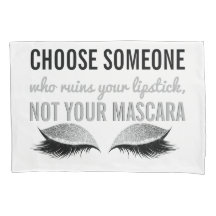 Eyelash Makeup Inspirational Quote Black and White