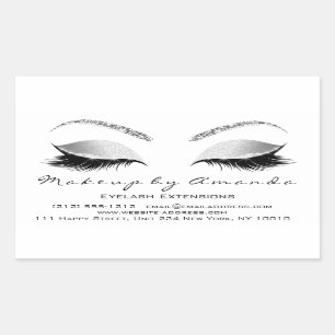 Eyelash Makeup RSVP Beauty White Grey Glitter Sticker