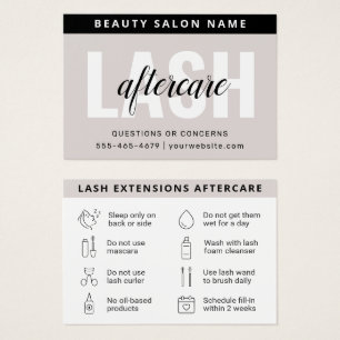 Eyelash Moderne Extensions Lash carte de post-soin