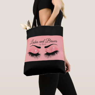 Eyelashes and Brows - Pink Coral Tote Bag