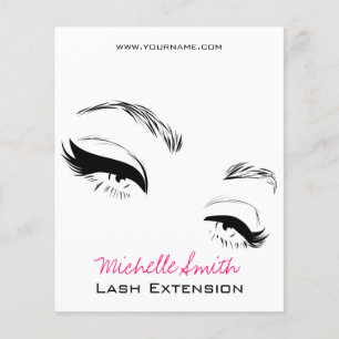 Eyelashes brows Permanent Makeup Artist Eyes Lash Flyer