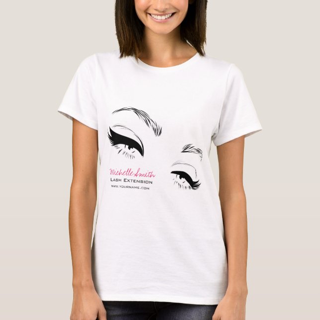 Eyelashes brows Permanent Makeup Artist Eyes Lash T-Shirt (Front)