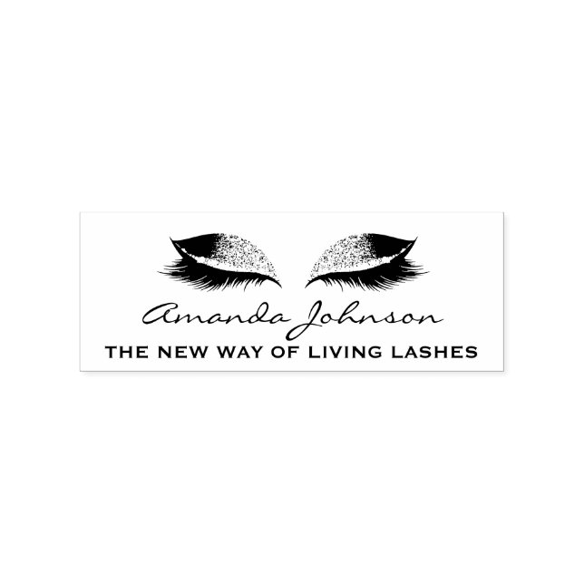 Eyelashes Extension Makeup Artist Beauty Salon Rubber Stamp (Imprint)