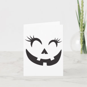 Eyelashes - Halloween Outfit Pumpkin Face Costume Card