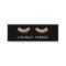 Eyelashes Makeup Artist Black Mini Business Card