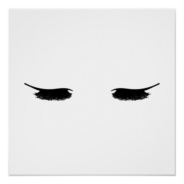 Eyelashes Poster Moderne Chic (Devant)