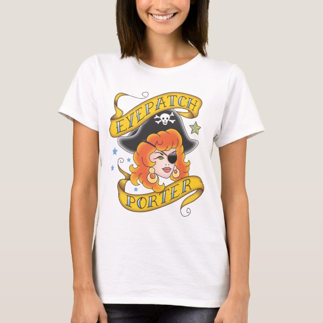 Eyepatch Porter - Ladies Fitted Shirt (Front)