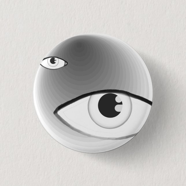 Eyes 1 Inch Round Button (Front)