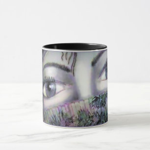 Eyes Behind Oriental Fan   Mug