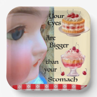 Eyes Bigger Than Stomach 9" Paper Plates
