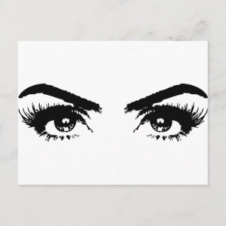 Eyes, Eyebrows & Eyelashes Postcard