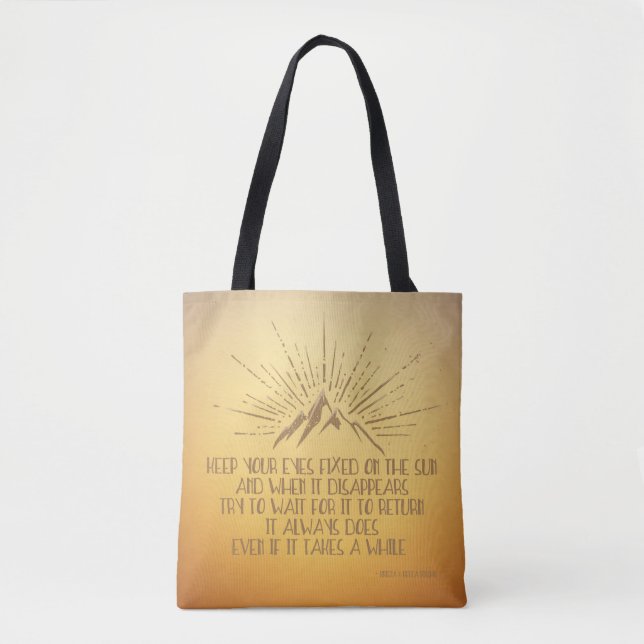 Eyes Fixed on the Sun Tote Bag (Front)