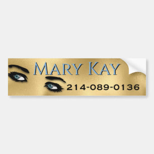 Eyes Gold Makeup  Bumper Sticker