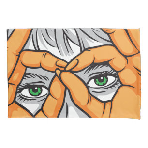 Eyes, Hands, and Expressive Faces: Framing Beauty Pillowcase