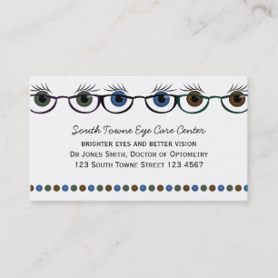 Eyes in Spectacles Appointment Card