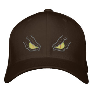 Eyes in the dark embroidered hat