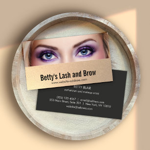 Eyes, Lashes and Brow Add Your Photo Business Card