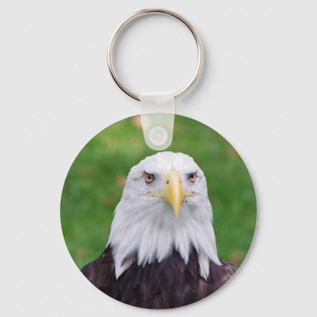 Eyes of a Bald Eagle Keychain (Front)