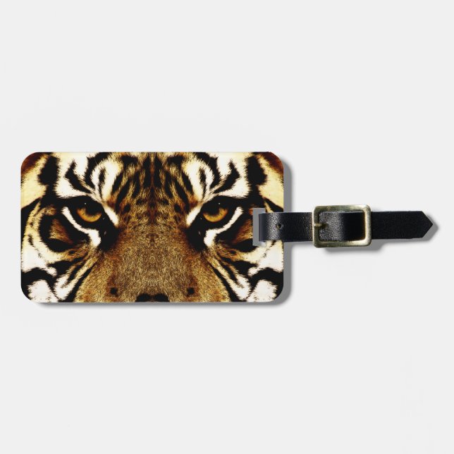 Eyes of a Tiger Luggage Tag (Front Horizontal)