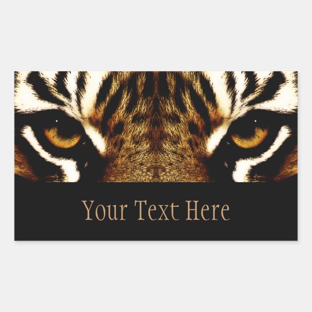 Eyes of a Tiger Personalized Sticker (Front)