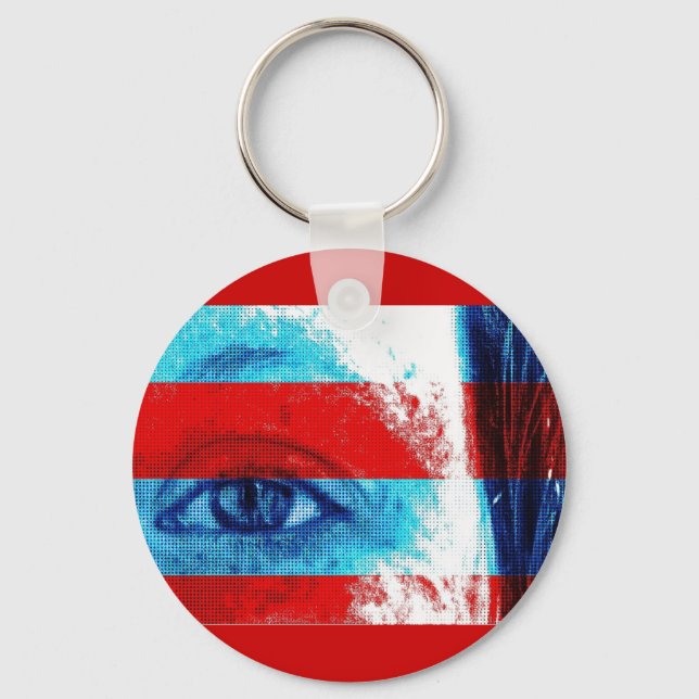 Eyes of America Keychain (Front)