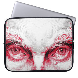 Eyes of Ancient Evil – Red Warning Laptop Sleeve