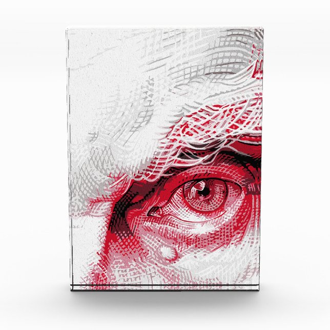 Eyes of Ancient Evil – Red Warning Photo Block (Front)