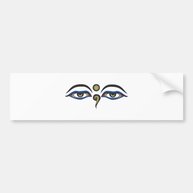 Eyes Of Buddha Bumper Sticker (Front)