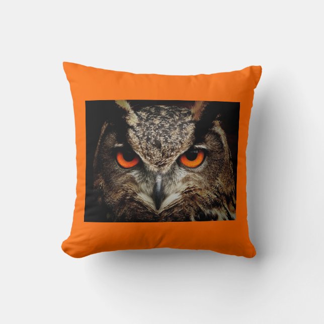 Eyes Of Halloween Throw Pillow (Front)