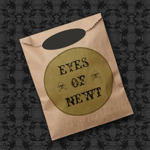 Eyes Of Newt Witch's Potion Label Favour Bag