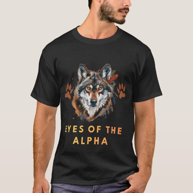 Eyes of the Alpha Wolf T-Shirt (Front)