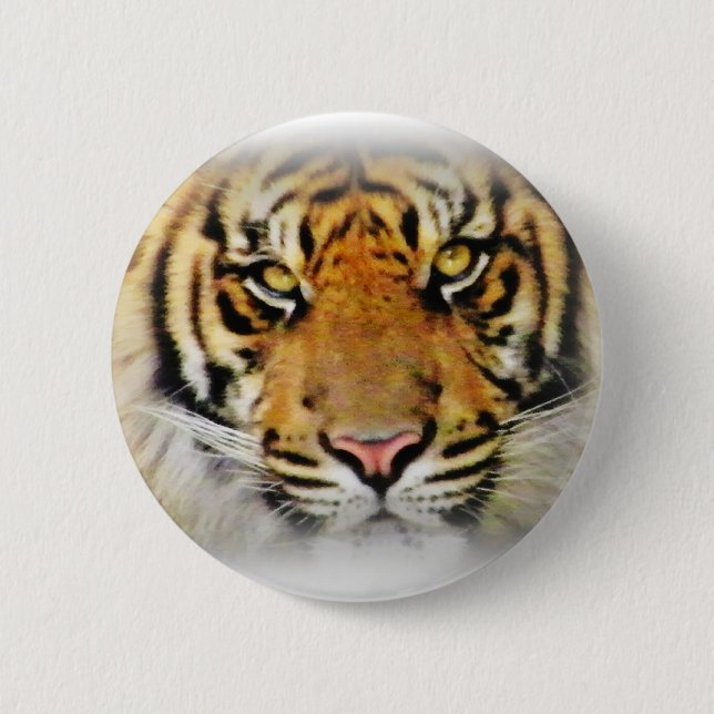 Eyes of the Tiger,Love_ 2 Inch Round Button (Front)