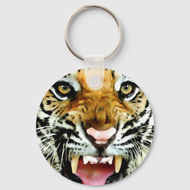 Eyes of Tiger Keychain (Front)