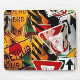 Eyes On The Road Mouse Pad