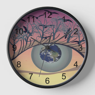 Eyes on the World – Climate Awareness Art Clock