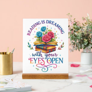 Eyes Open Acrylic Sign