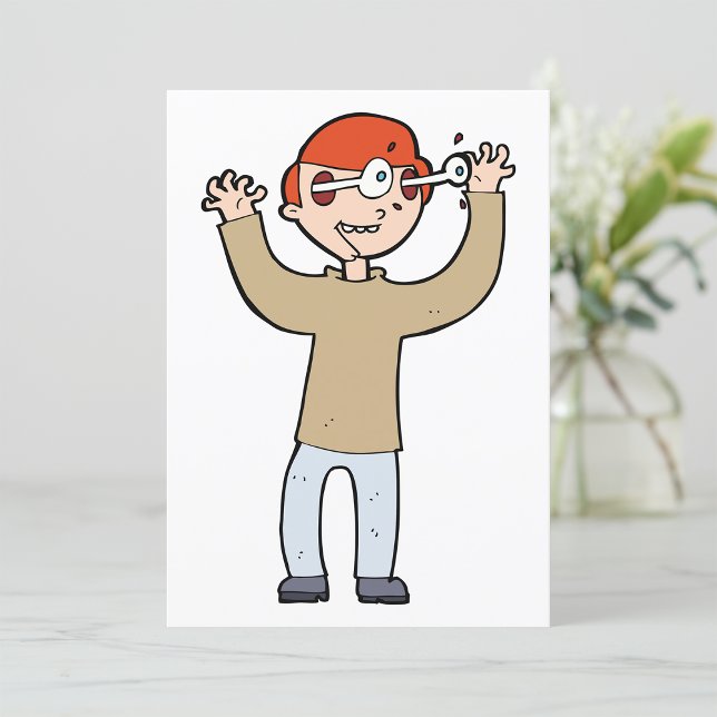 Eyes Popping Out Cartoon Character Invitation (Creator Uploaded)