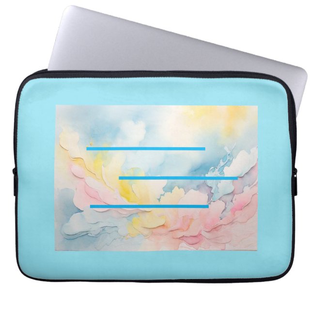 Eyes Rest Blue Electronics Bag (Front)