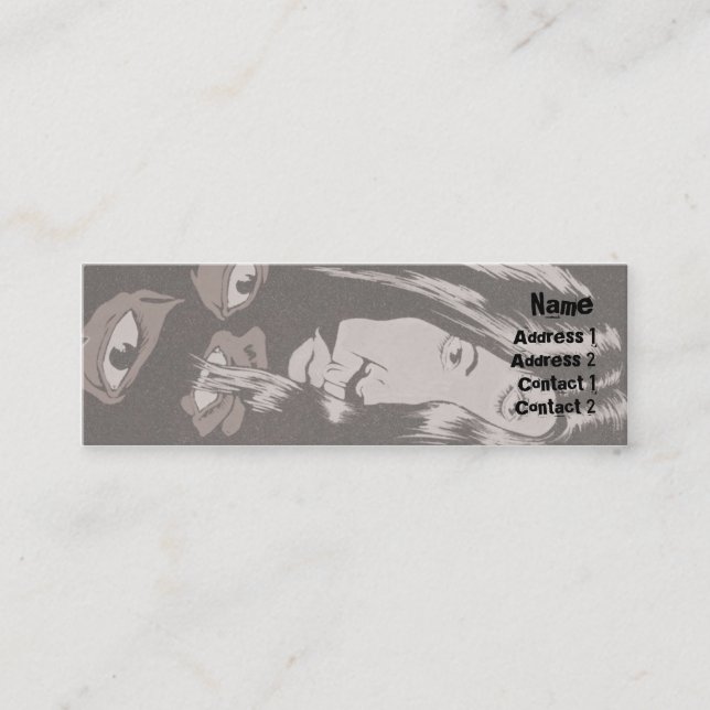 Eyes - Skinny Mini Business Card (Front)