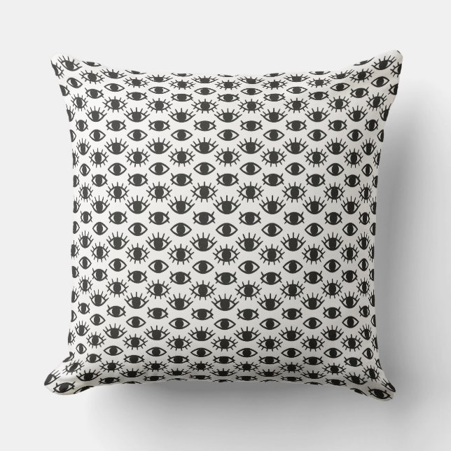 Eyes Throw Pillow (Front)