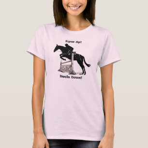 Eyes Up! Heels Down! Horse Jumper T-Shirt