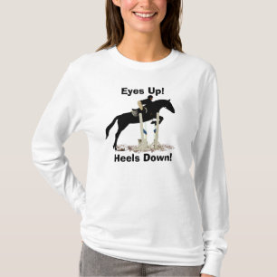 Eyes Up! Heels Down! Horse Jumper T-Shirt