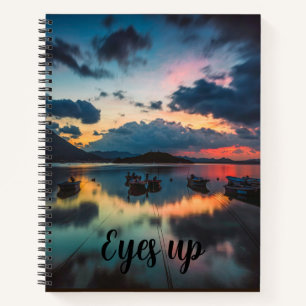 Eyes Up Inspirational Sunset Reflection Journal